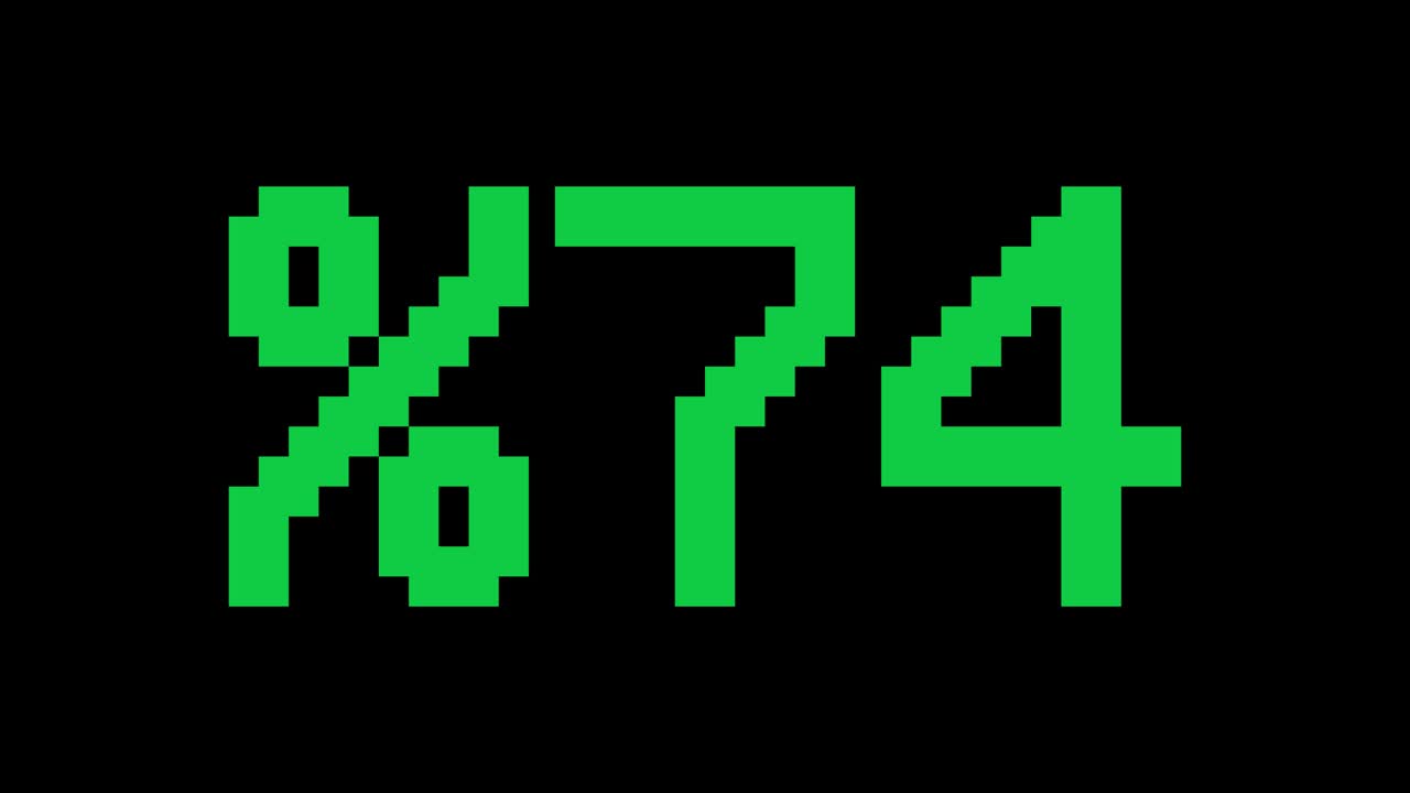 Percentage rising from 0 to 100 - Digital counter number 0-100 - Loading progress bar with percentage - 0-100% - Count up From 100 to 0