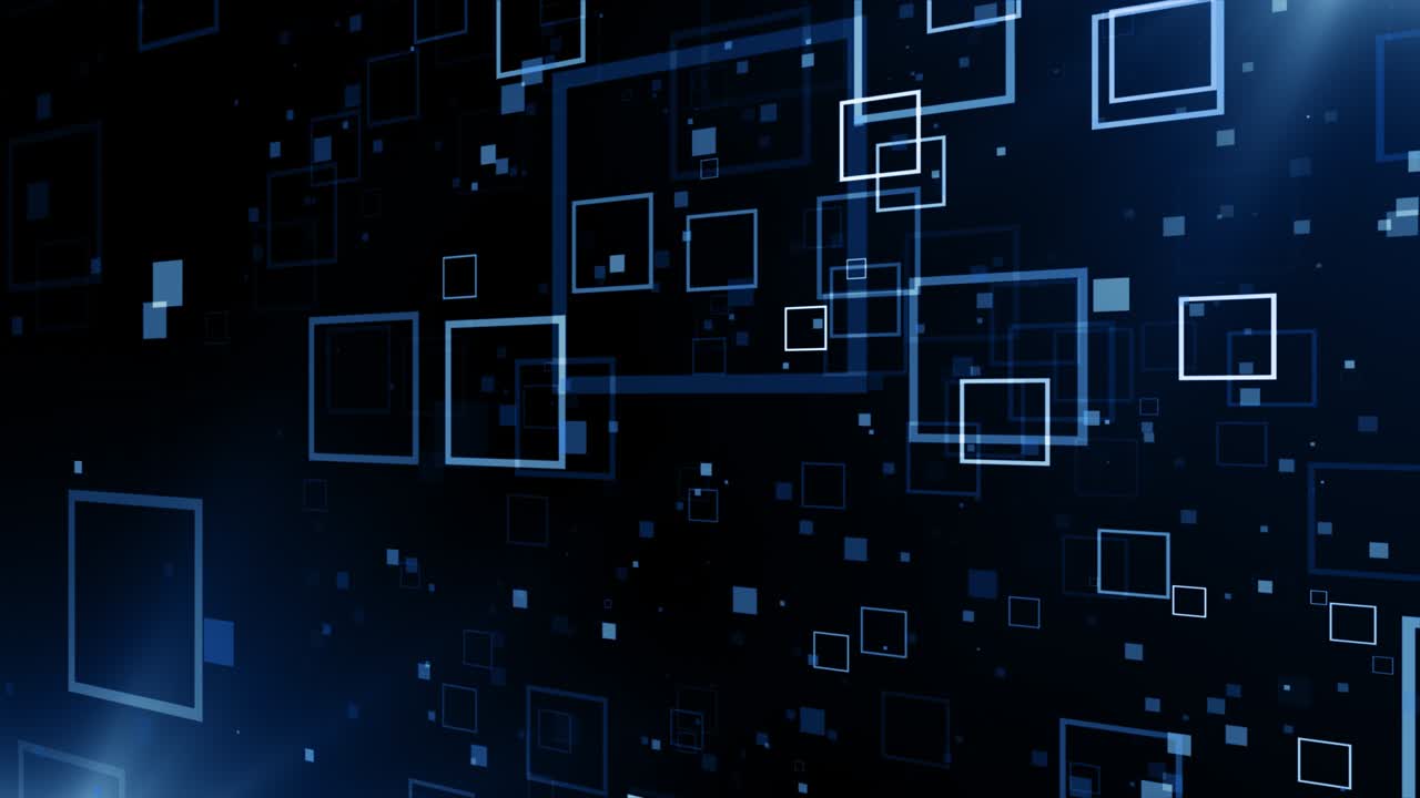 Particles Blue dust abstract light bokeh motion titles cinematic background loop