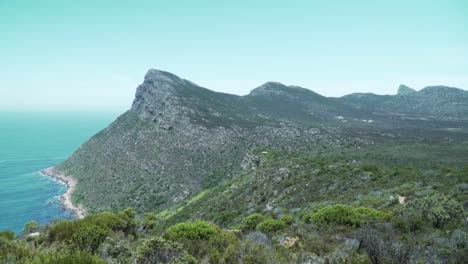 revealed sheer cliffs at cape point, cape town, south africa