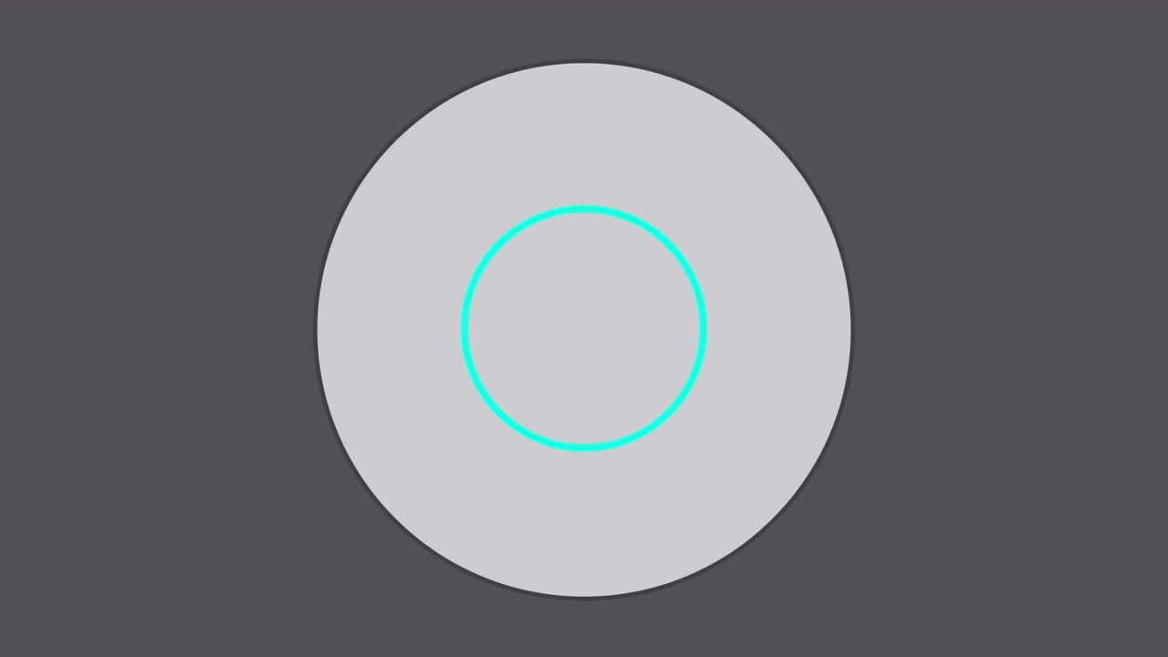 animación de icono de personas blancas y formas azules en fondo colorido