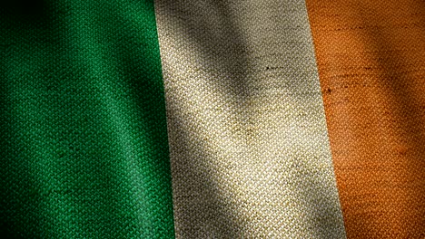 burlap flag of ireland.