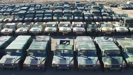 aerial over a military vehicle storage depot 1