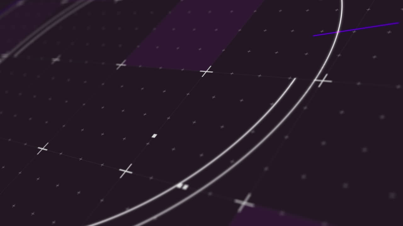 Animation of scope scanning and spinning with markers on grid background