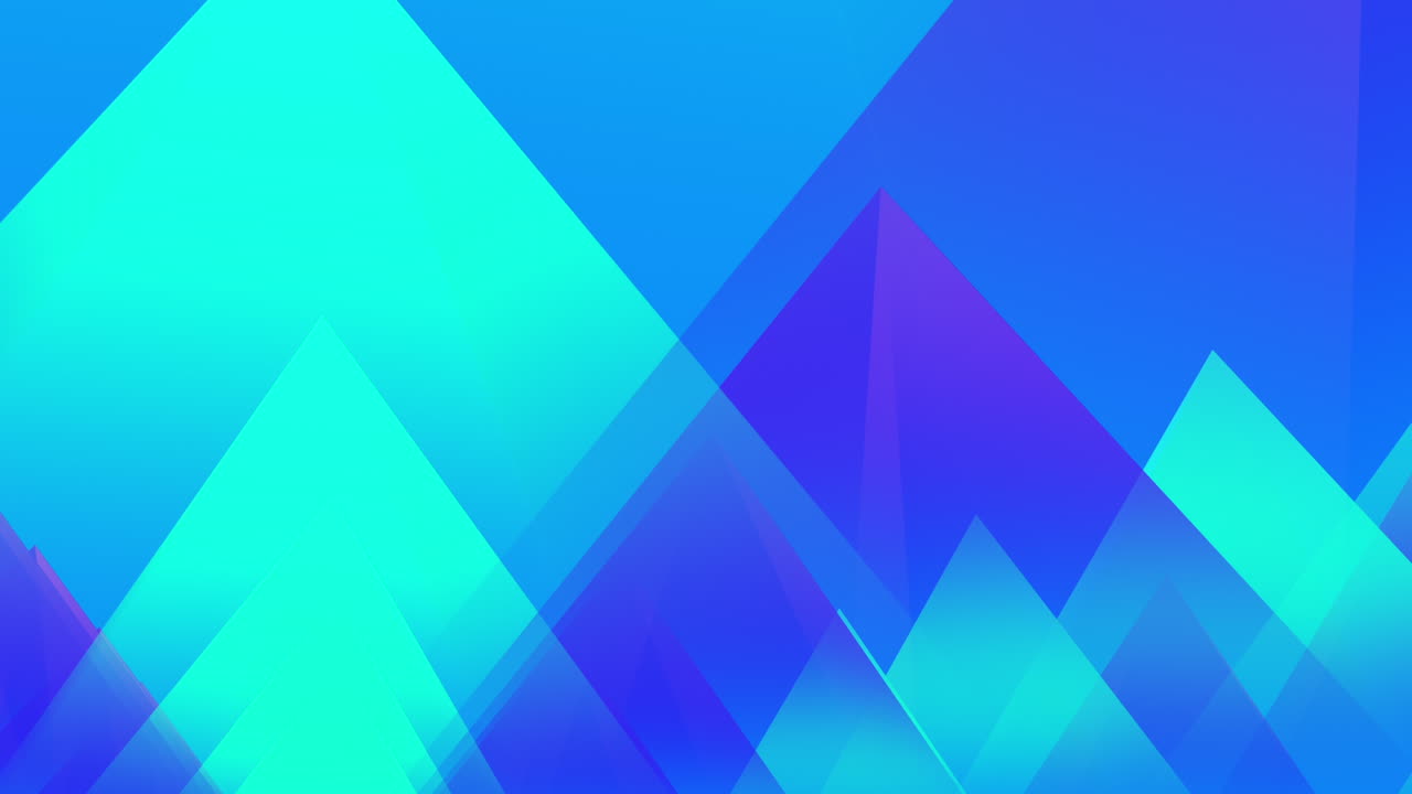 Animazione di forme geometriche astratte con sfumature blu e viola