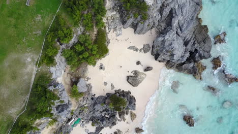 blue water shore in bermuda on sunny day