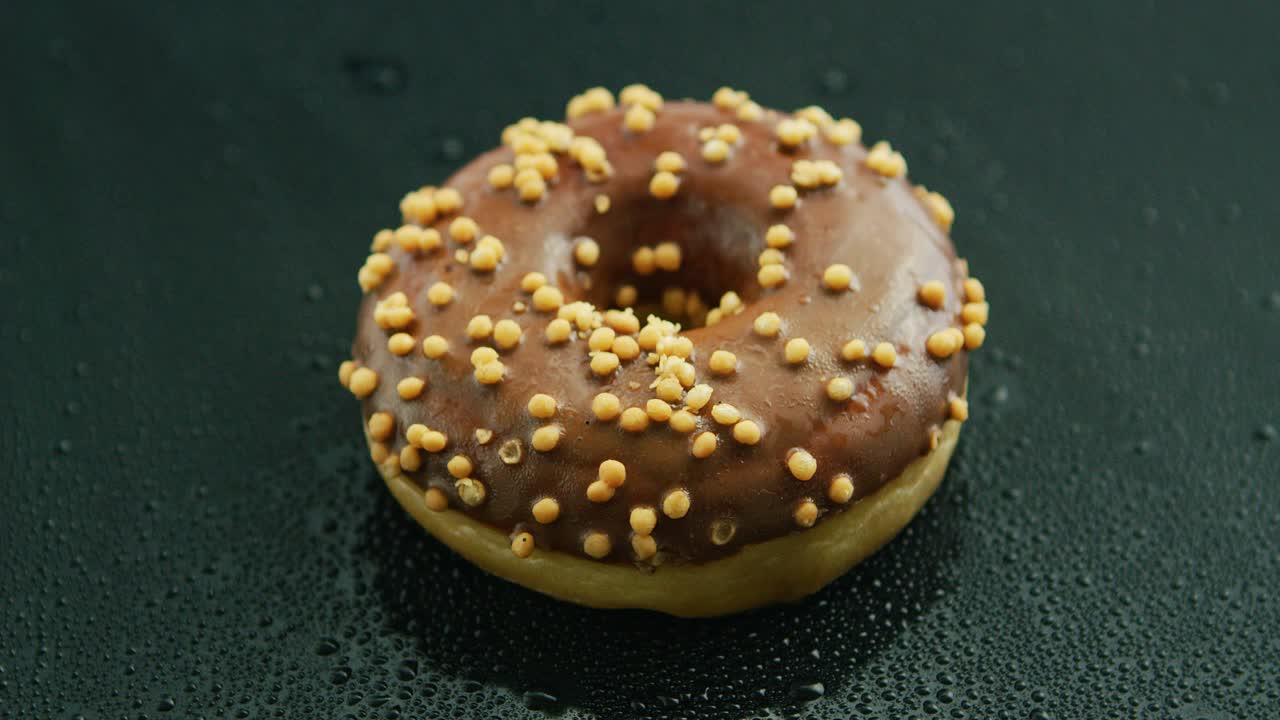 donut de chocolate glaseado