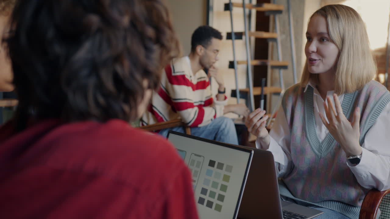 Team Discussing Mobile App Design