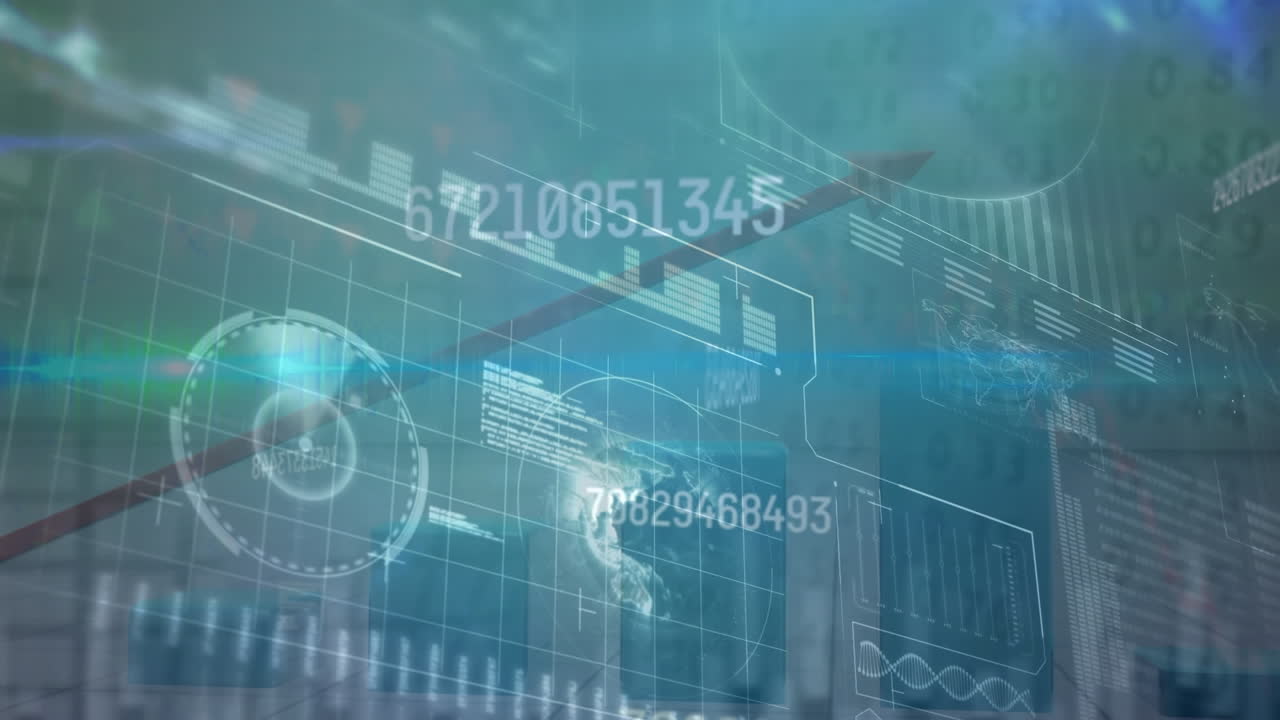 범위 이상의 재무 데이터 처리의 애니메이션