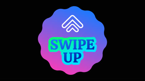 swipe up button graphic