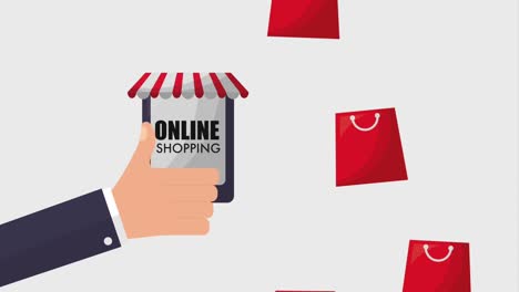 online shopping animation hd