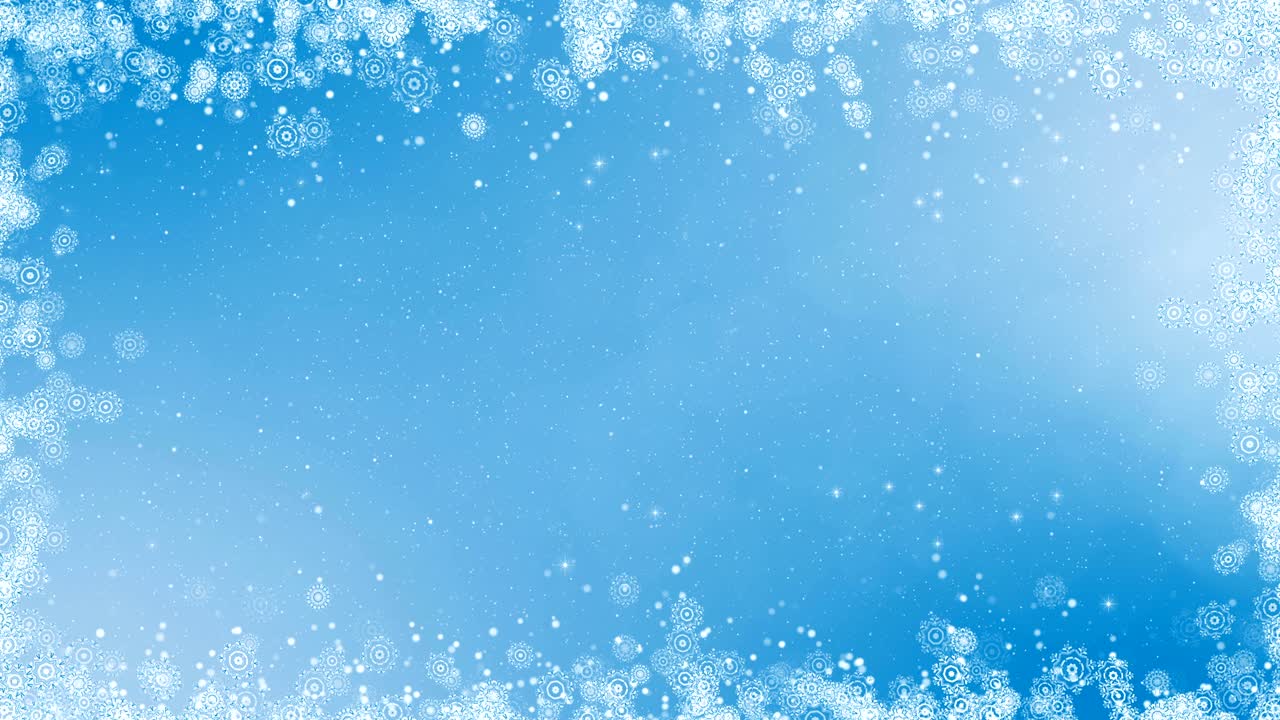 새해 스노우플레이크 프레임
