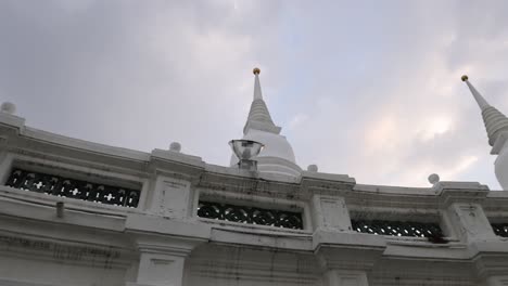 a serene view of temple architecture