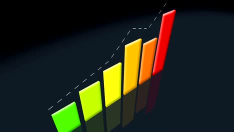 aumento del mercado de valores y el intercambio