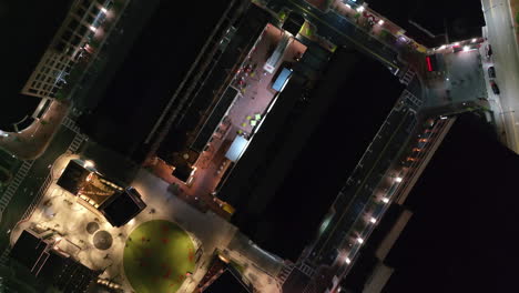 atlantic station from above at night