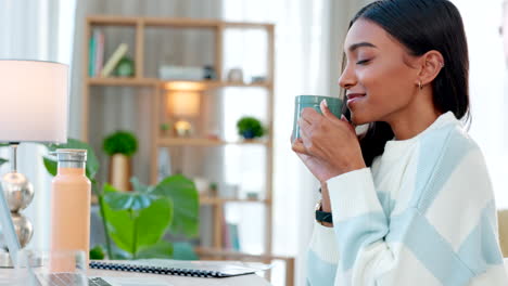 A-happy-student-enjoying-a-calming-cup-of-tea