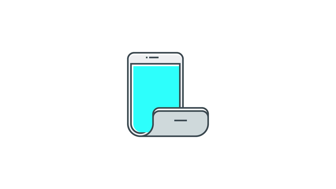 Animated Illustration of a Foldable Smartphone Device