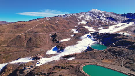 panorama of ski resort of sierra nevada spain