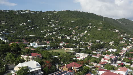 aerial - residential sector of charlotte amalie, st