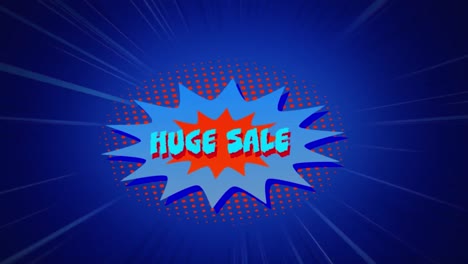 Huge-sale-graphic-in-blue-explosion-on-blue-background