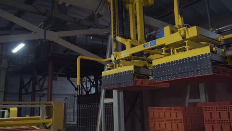 automated brick handling system in a brick manufacturing facility