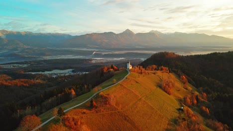 stunning aerial 4k drone video of the church of st