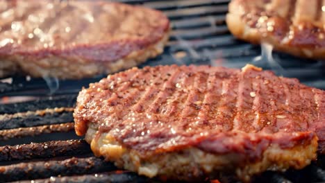 steak on a grill