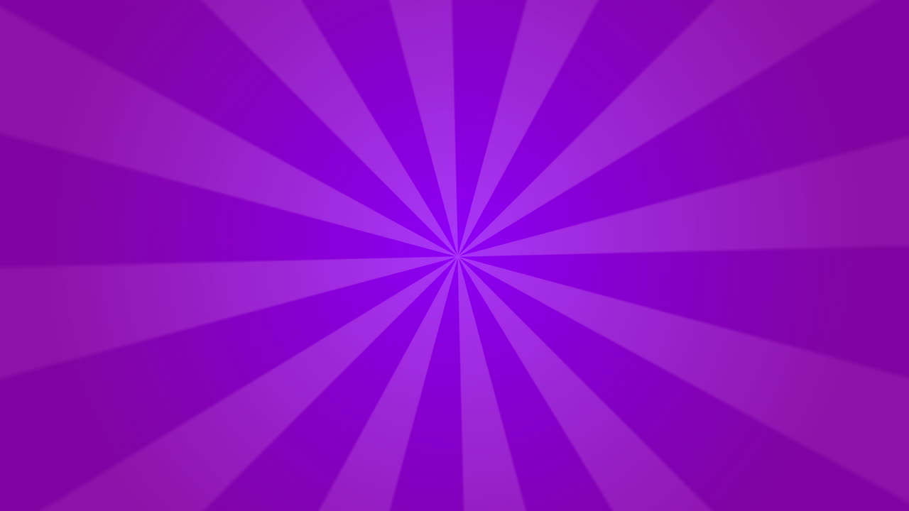 Retro sun burst vintage banner background motion graphic. Rotation of purple lines in a circle. Loop animation.