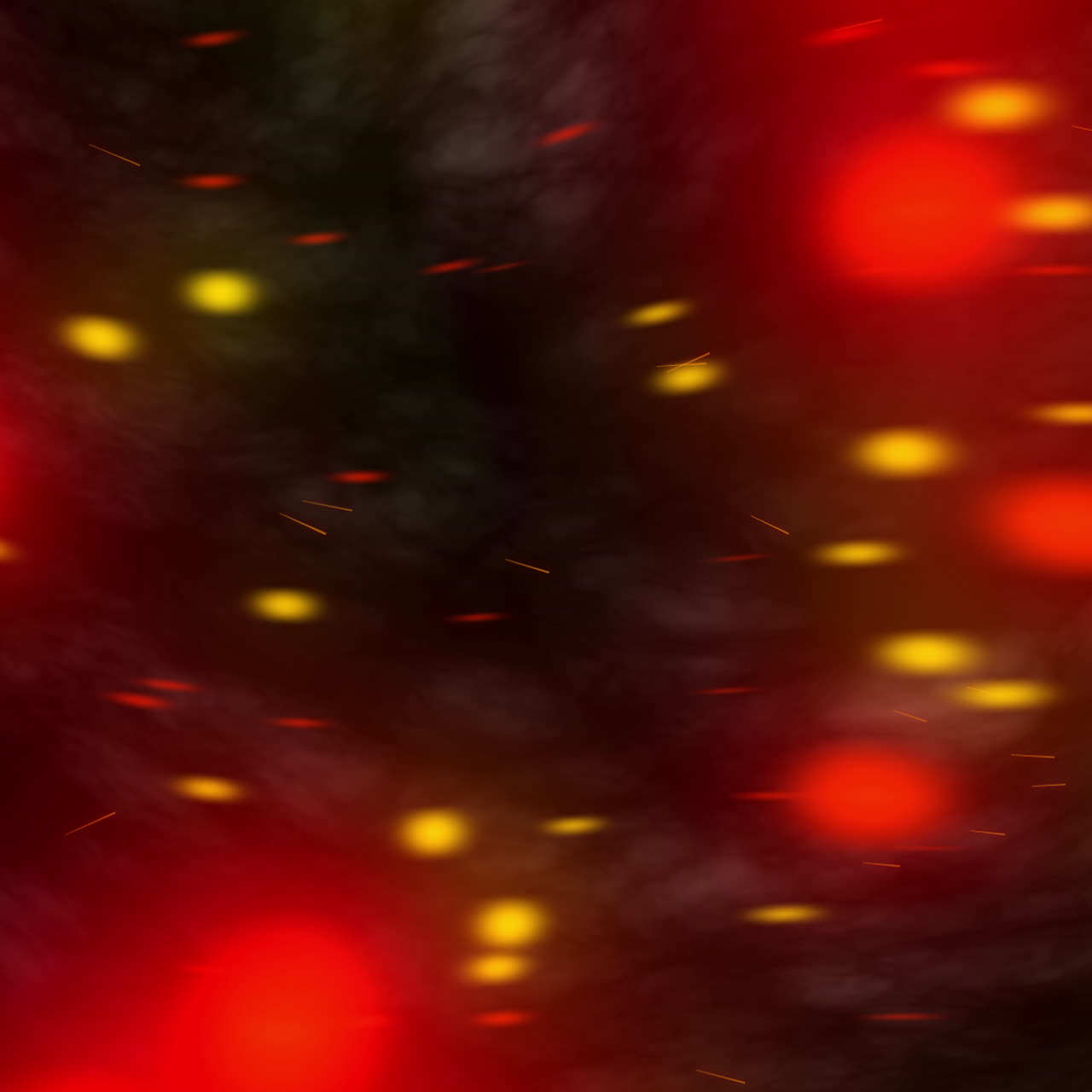 Abstract Red and Yellow Bokeh Background