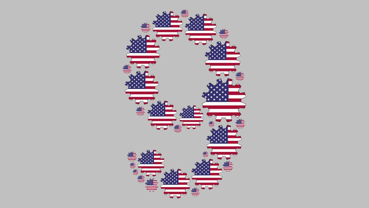 el número nueve americano.