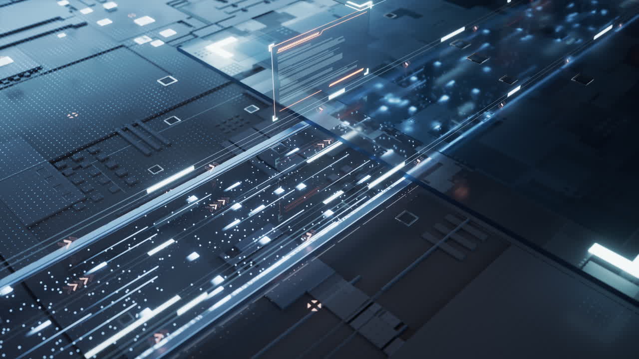 Digital screen with cyberspace background, 3d rendering.