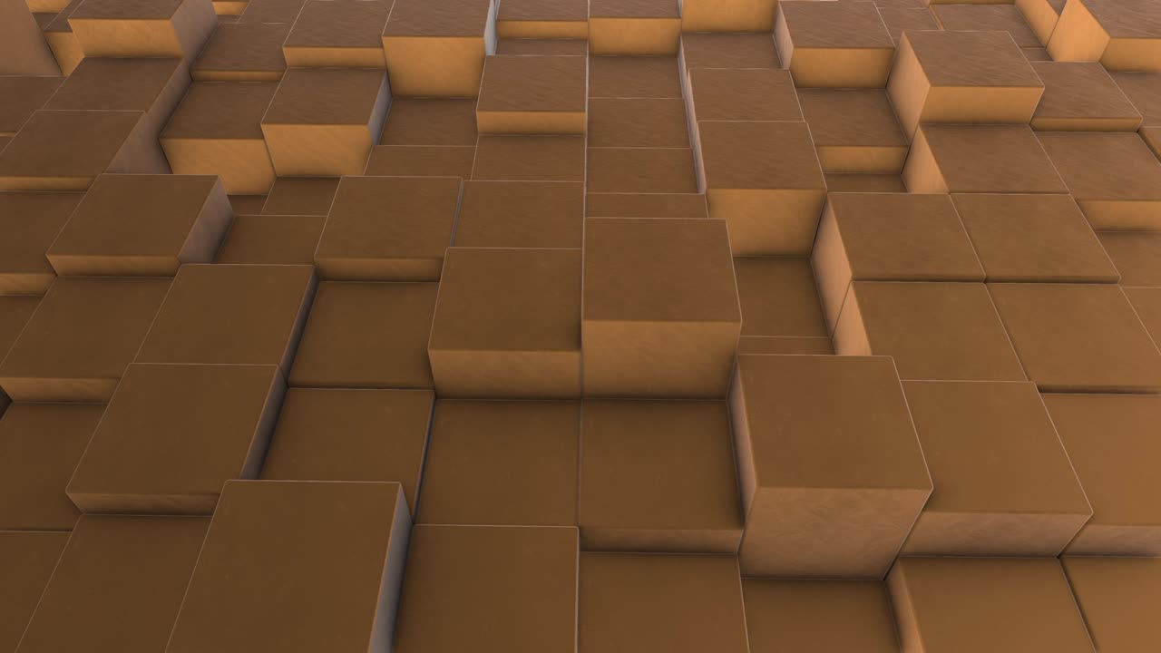 Animated Abstract Caramel Colored Shapes (Loopable) stock video