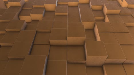 animated abstract caramel colored shapes (loopable) stock video