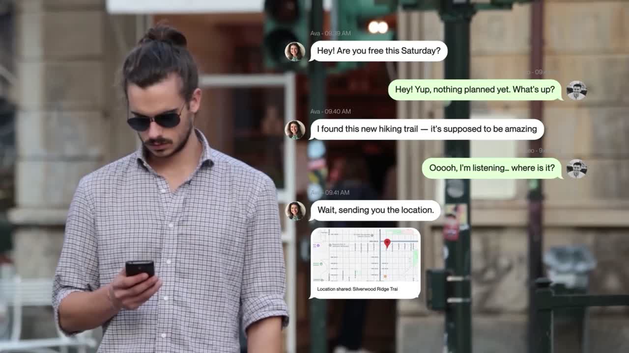 Chatbesked-animationer til moderne samtalehistorier og socialt indhold