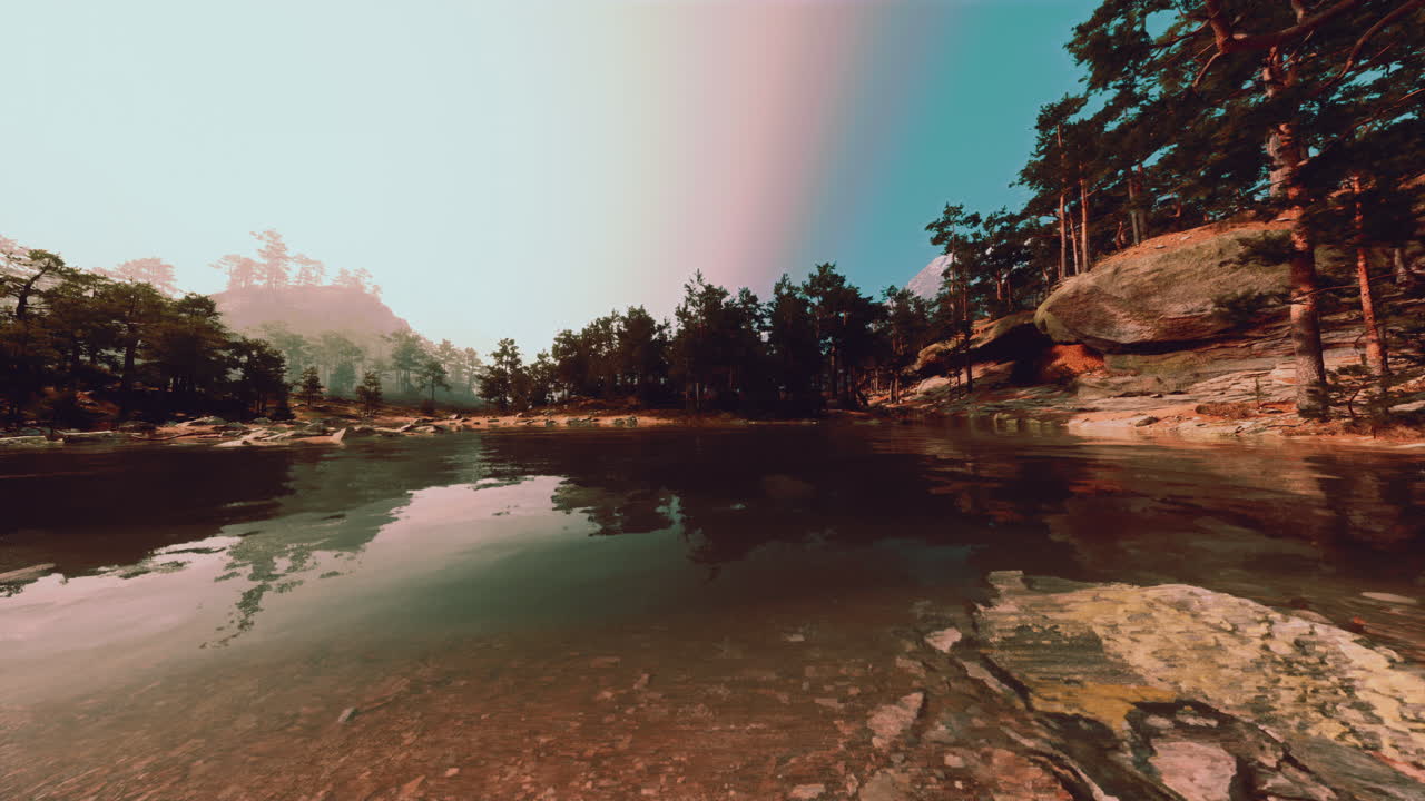 el lago del bosque sereno