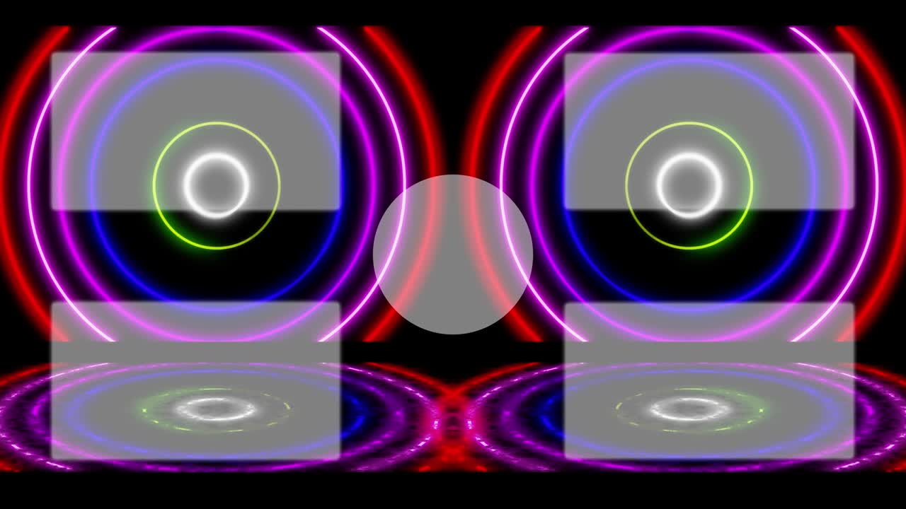 patrón de signo de neón tarjeta de finalización pantalla de finalización gráficos de movimiento