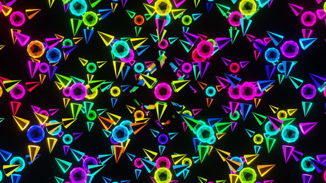 진동하는 vj 루프 네온 배경