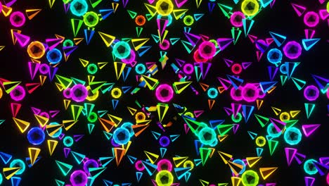 fondo de neón de bucle pulsante