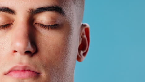 close-up portrait of a young man
