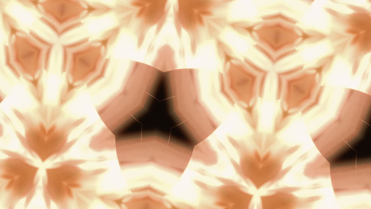 Abstract triangle-like kaleidoscope animated pattern