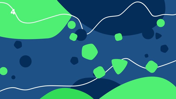 Planos de fundo com figuras abstratas: modelo de vídeo personalizável e editável
