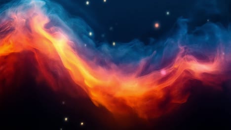 colorful cosmic cloud in the universe. bright and swirling cosmic colors create a stunning visual display of gas and stars in a deep space environment.