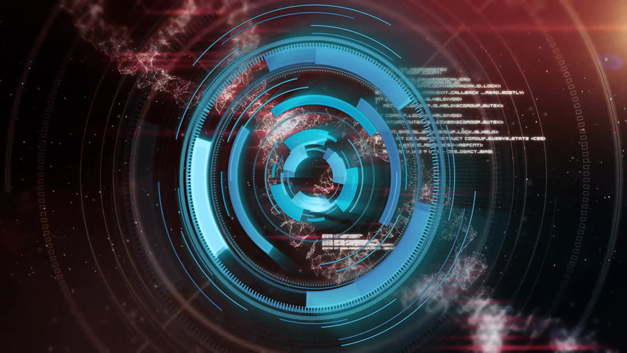 animación del procesamiento de datos científicos sobre una cadena de adn en un fondo oscuro