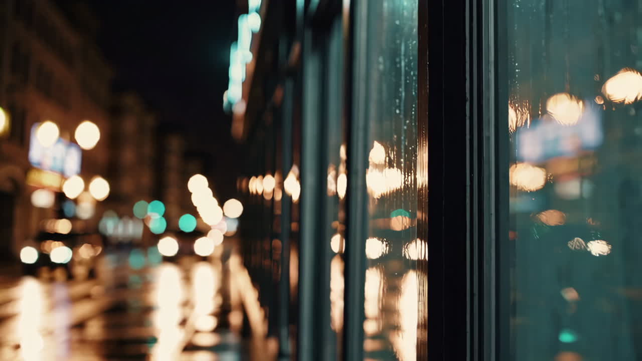lluvia nocturna de la ciudad