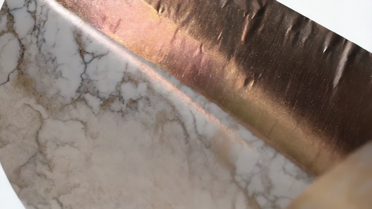 Marble and Metal Design Detail
