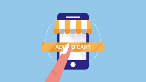 mobile shopping illustration