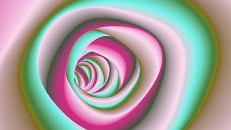 círculos de túnel interminables coloridos capaces de buclear sin problemas 4k