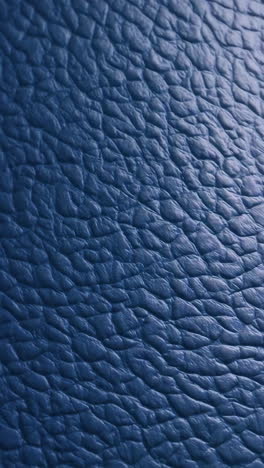 close-up view of textured blue leatherette