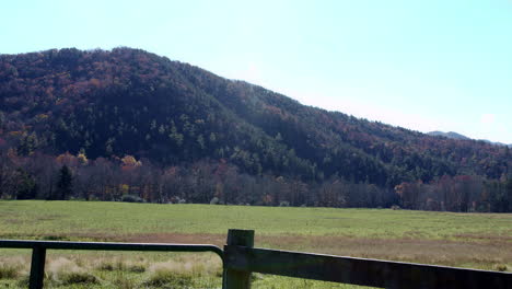 countryside pasture in appalachian mountains