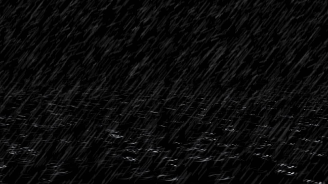 4k loop animation background of real high quality thunder rain drops falling alpha green screen