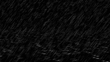 4k loop animation background of real high quality thunder rain drops falling alpha green screen